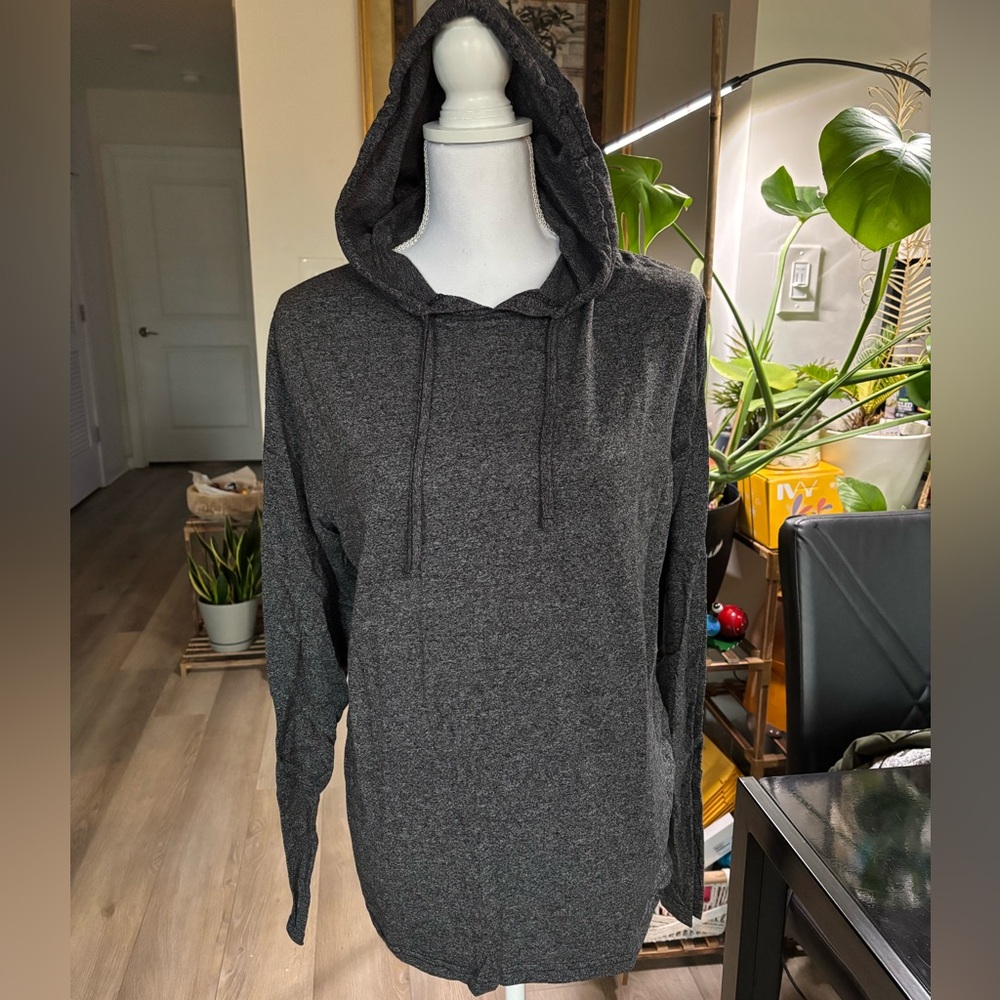 Men's Gray Hooded Sweater